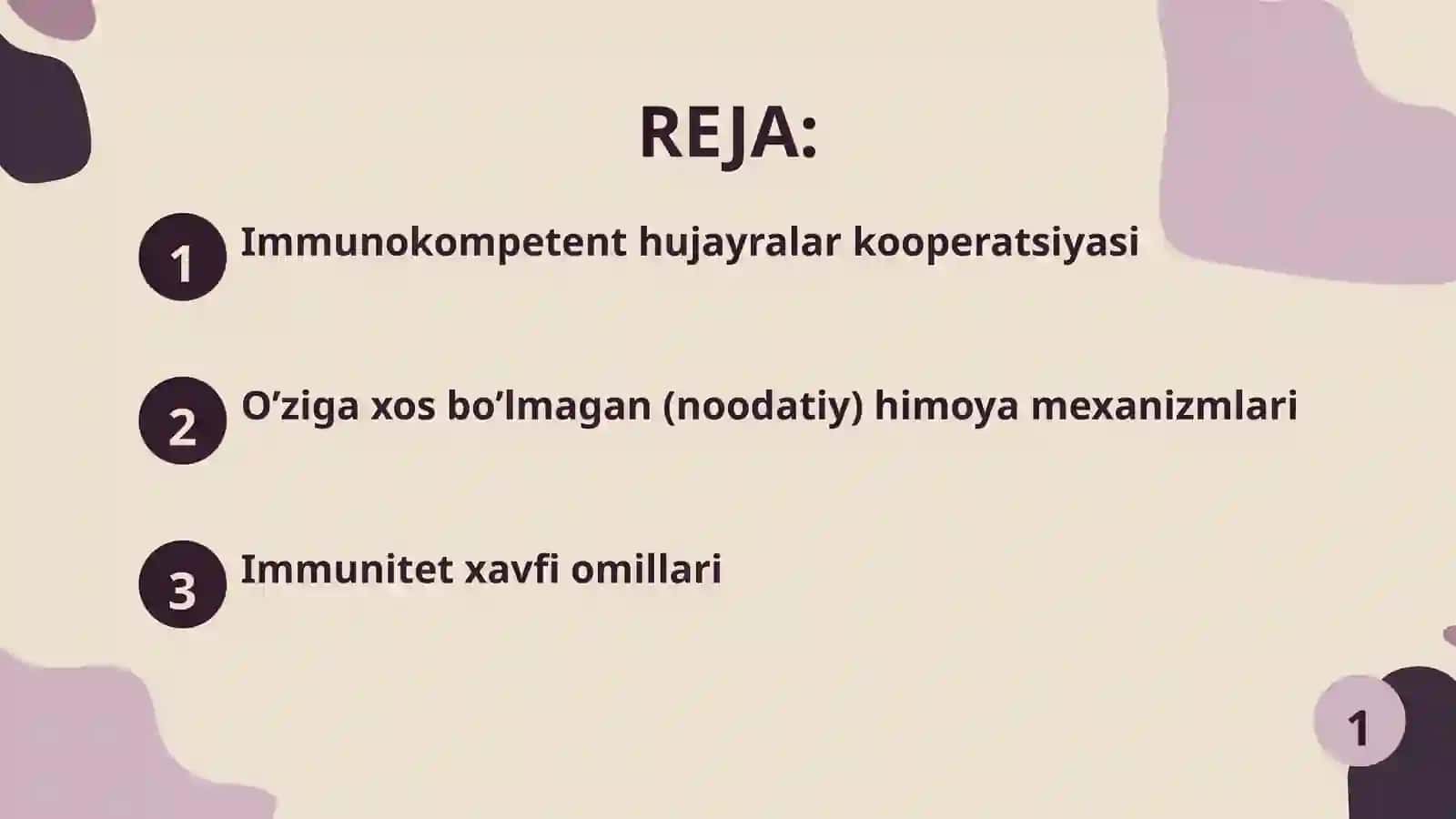 IMMUNOKOMPETENT HUJAYRALARNING KOPRERATSION XOSSALARI (XUSUSIYATLARI) 2