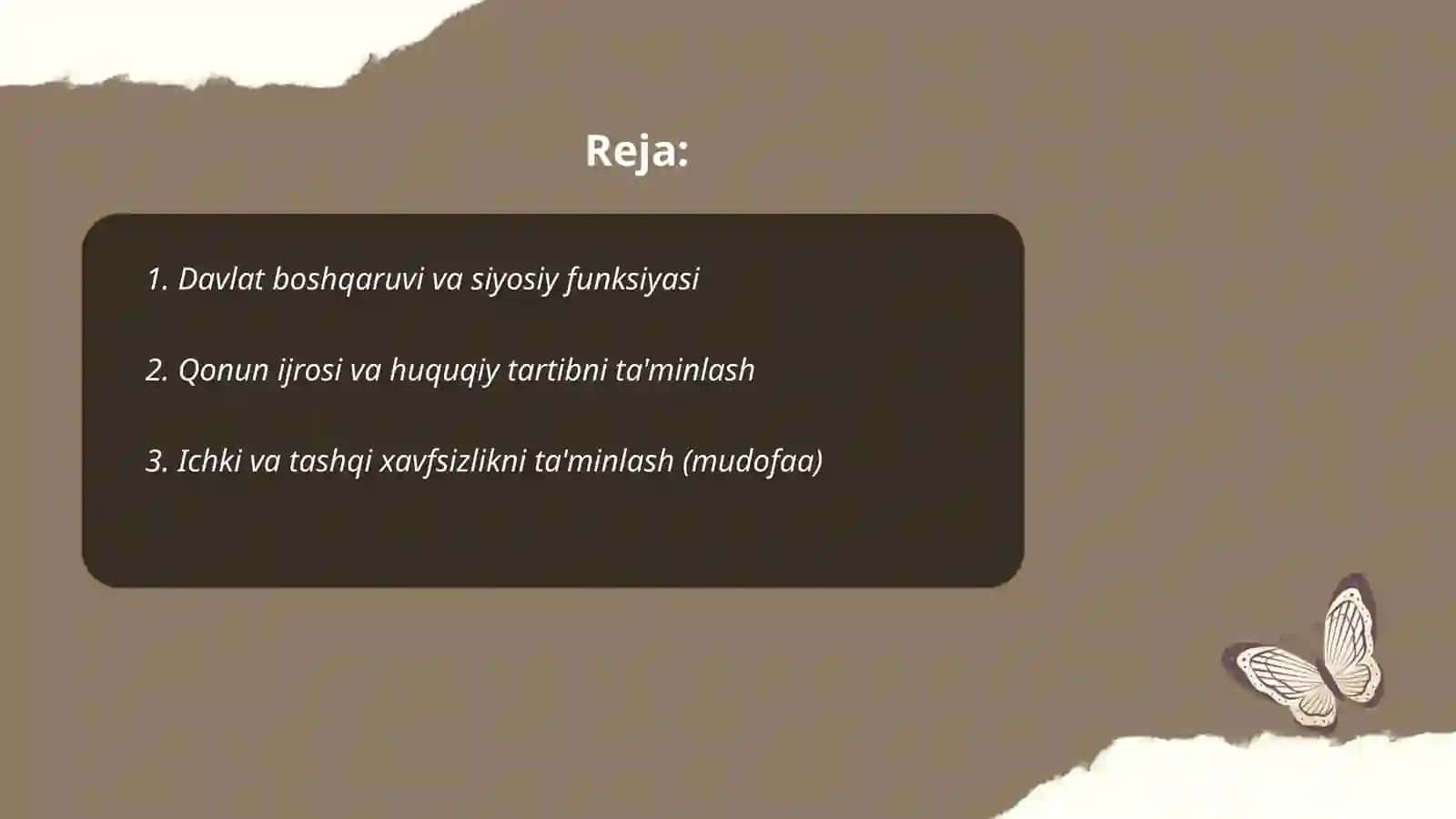 Davlat funksiyalari 2