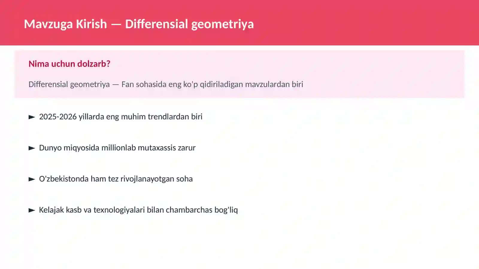 Differensial geometriya 2