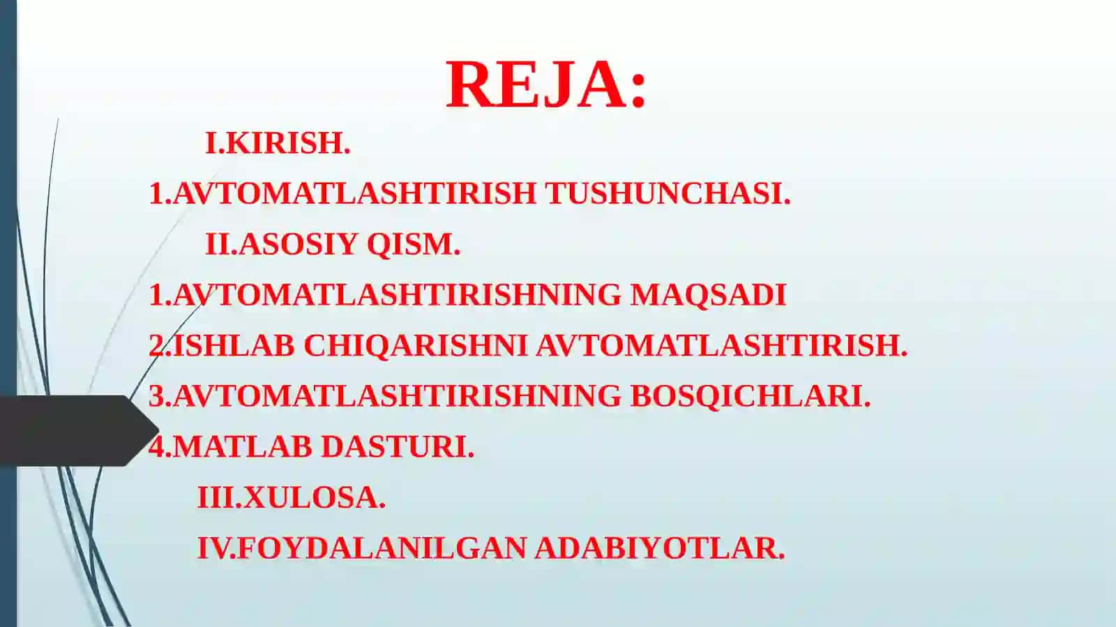 Avtomatlashtirish jarayoni imkoniyatlari 2