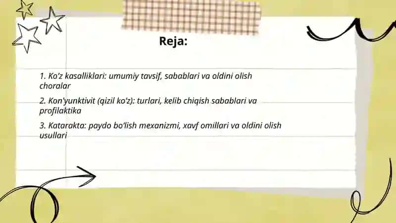 Koz kasalliklari, ularning sabablari va oldini olish choralari 2