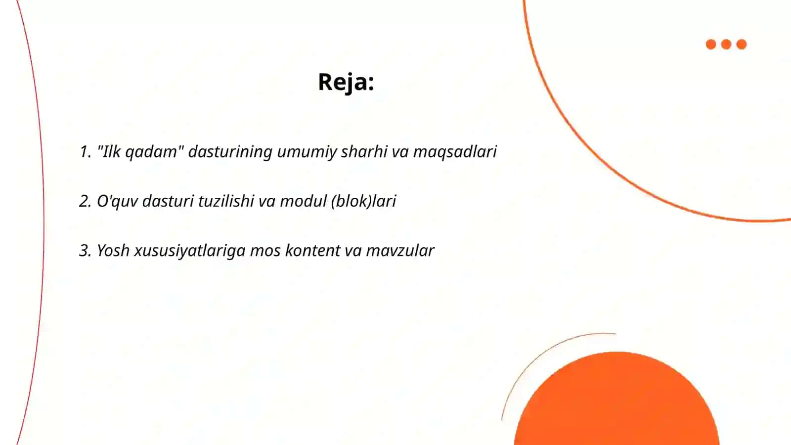 ilk qadam dasturi 2