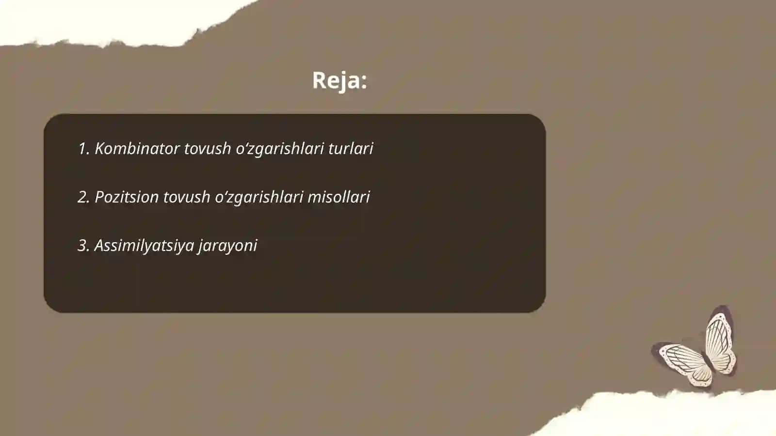 Kombinator va pozitsion tovush oʻzgarishlari 2