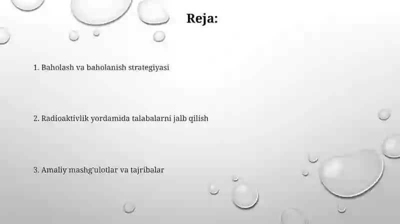 Radioktivlik xodisasi mavzusi darslik 2