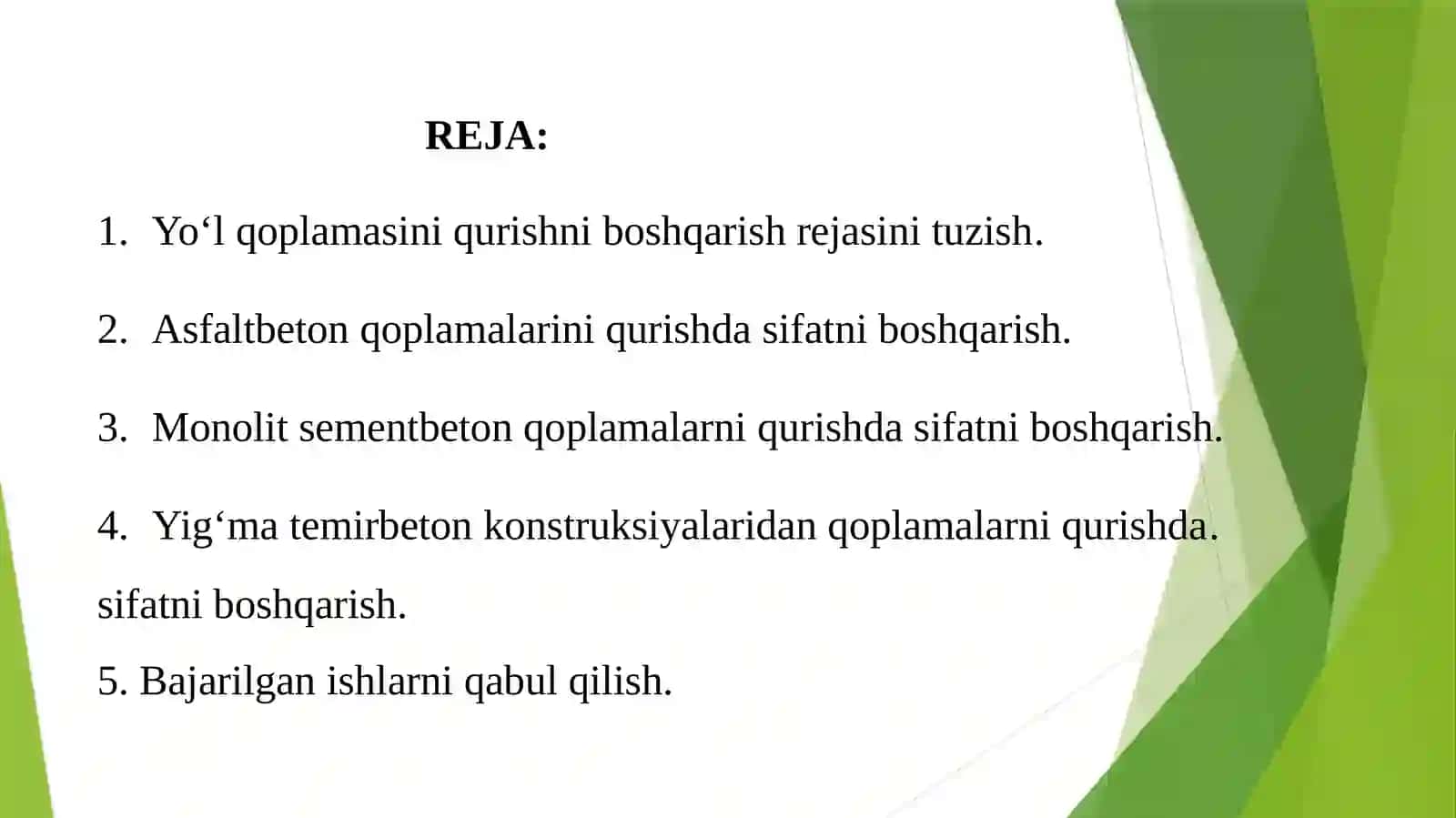 Yo‘l qoplamalarini qurishda sifatni boshqarish 2