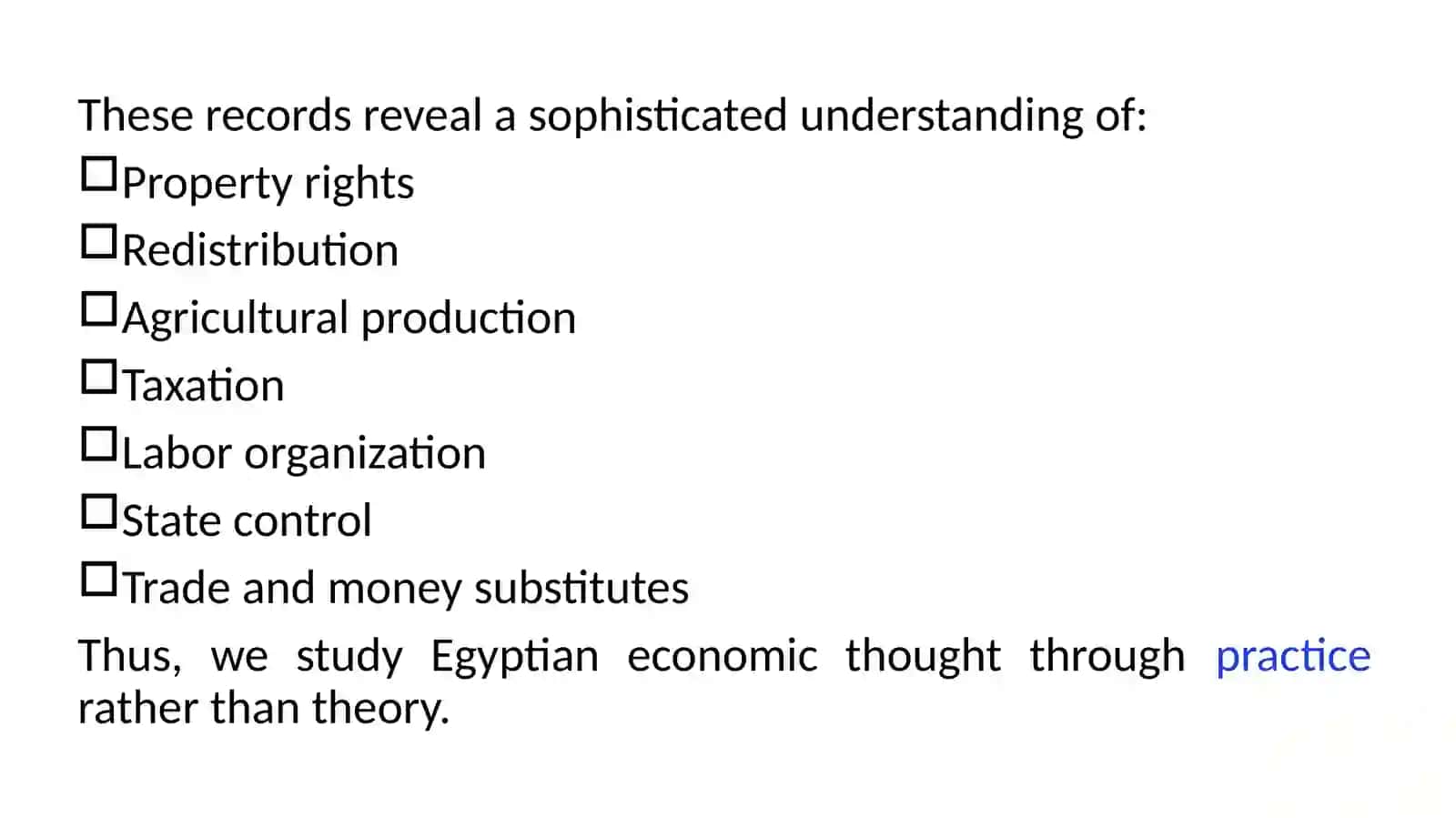 History of Economic Thought in AncientEgypt 2