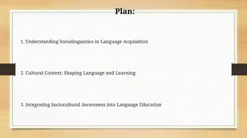 Sociolinguistic and Cultural Context in Language Learning 2