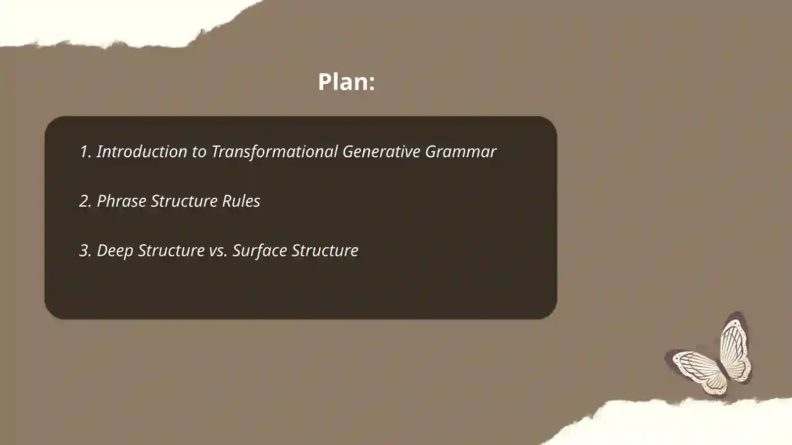 Transformational generative grammar 2