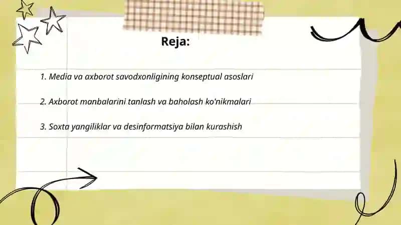 Media va axborot savodxonligining konseptual asoslari 2