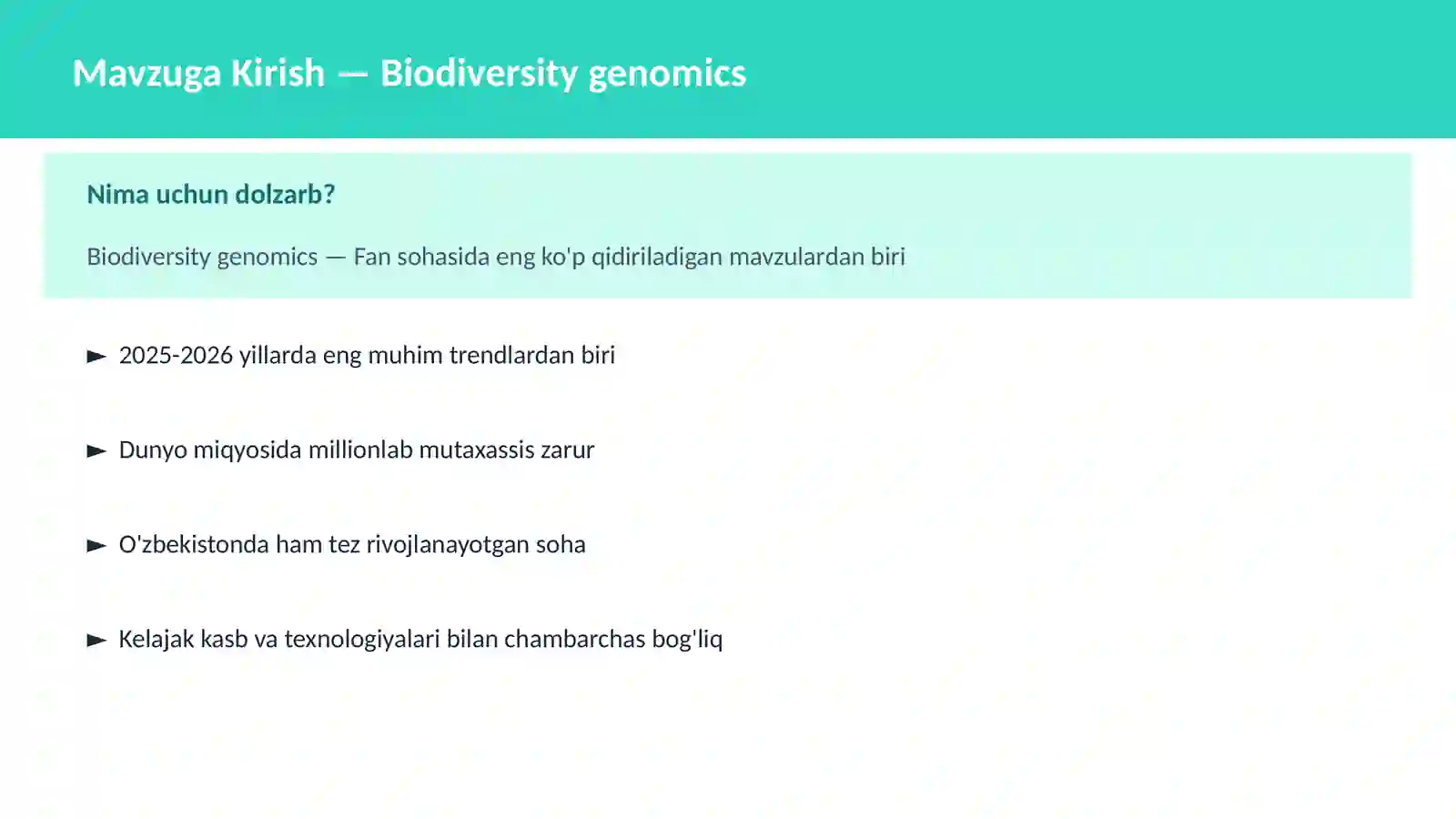 Biodiversity genomics 2