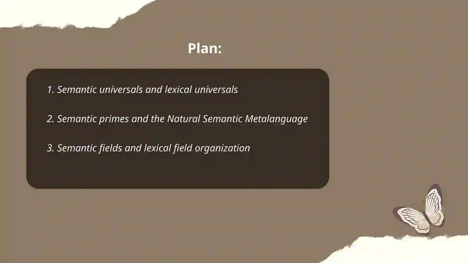 Semantic Typology 2