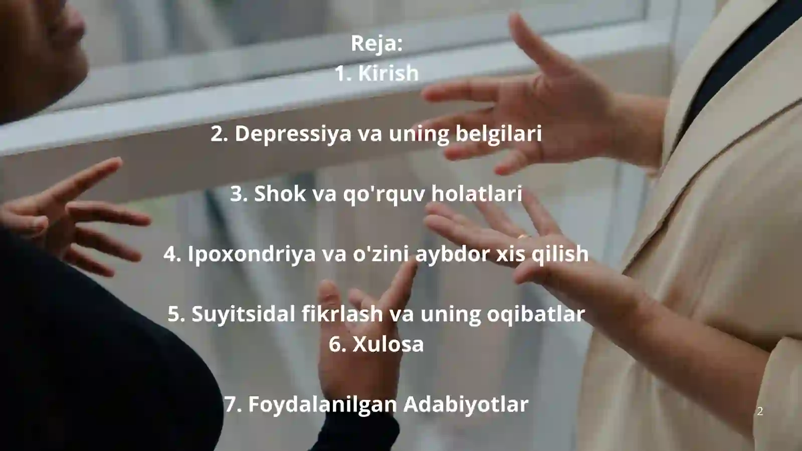 Bemorlarning ruhiy holati 2