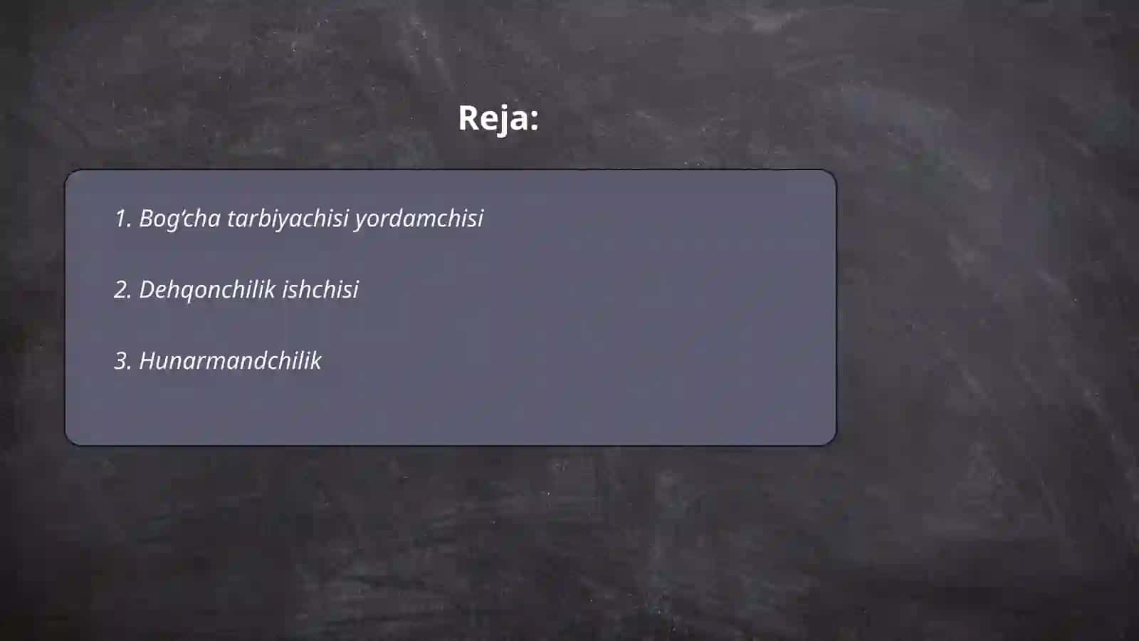 Aqli zaif bolalar egallashi mumkin bòlgan kasblar 2