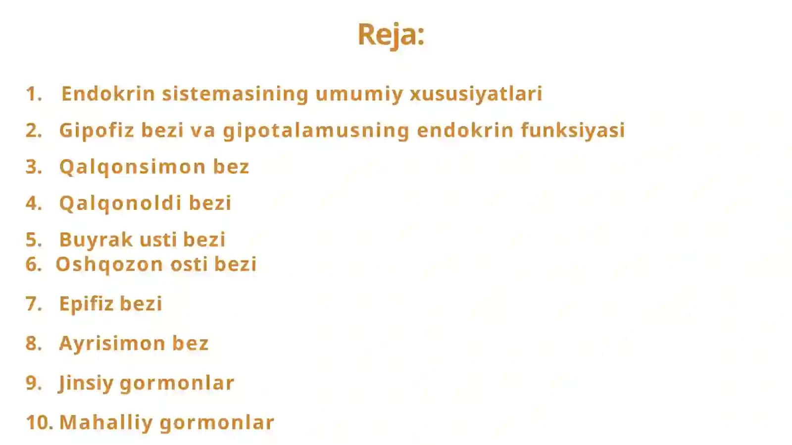 Endokrin sistemasi fiziologiyasi 2