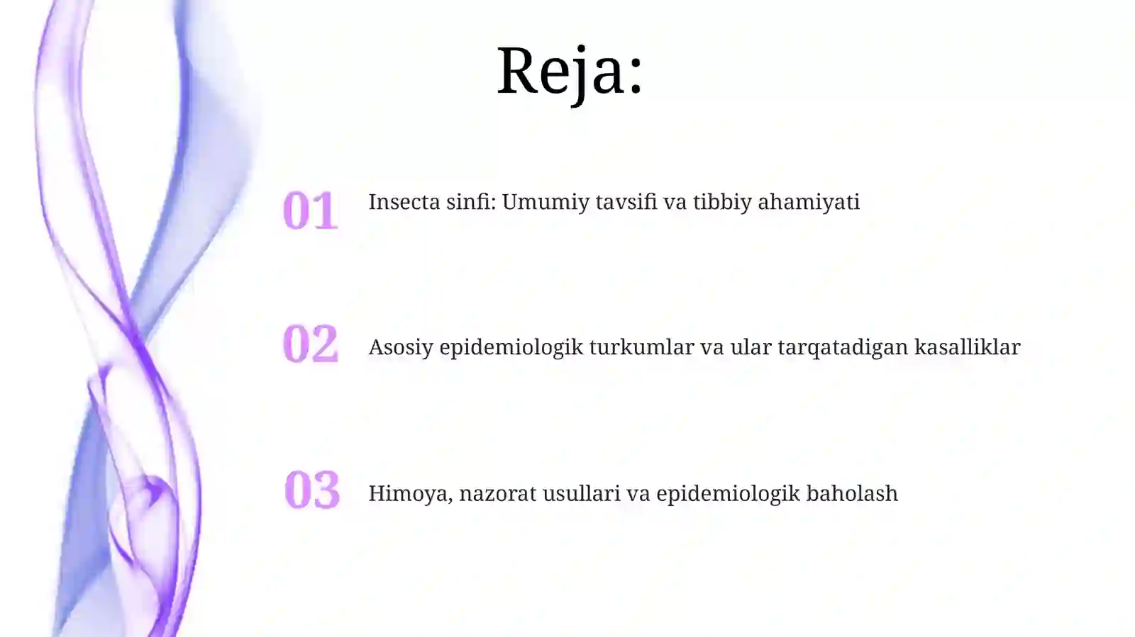 Hasharotlar-Insecta.Tibbiy va epidemiologik ahamiyatga ega bo'lgan hasharotlar turkumlari 2
