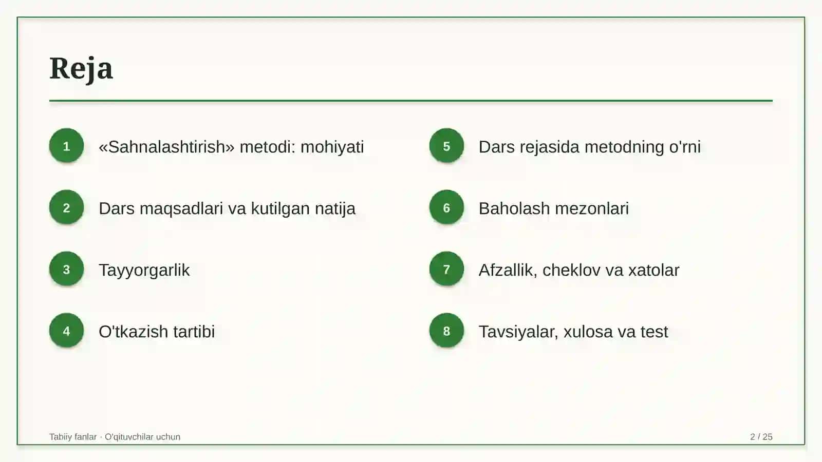tabiiy fanlar darslarida sahnalashtirish metodidan foydalanish 3576 2