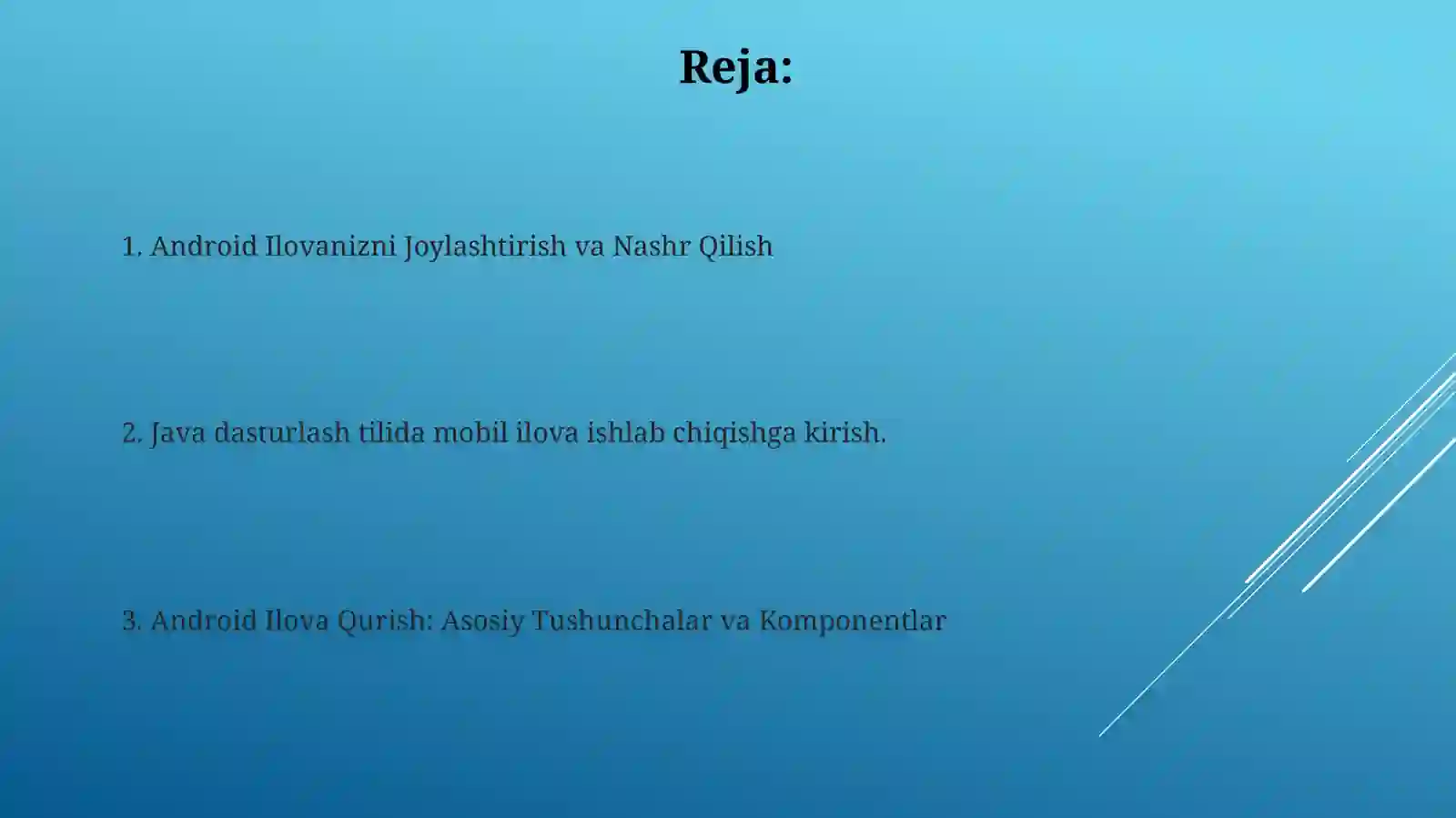 Java bilan Android Dasturlash 2