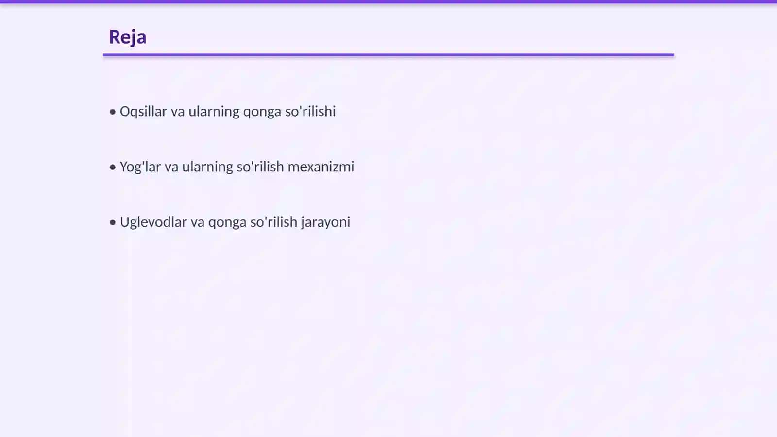 Oziq moddalar (oqsillar, yog'lar,uglevodlar,mineral tuzlar) ning qonga so'rilish mexanizmlari 2