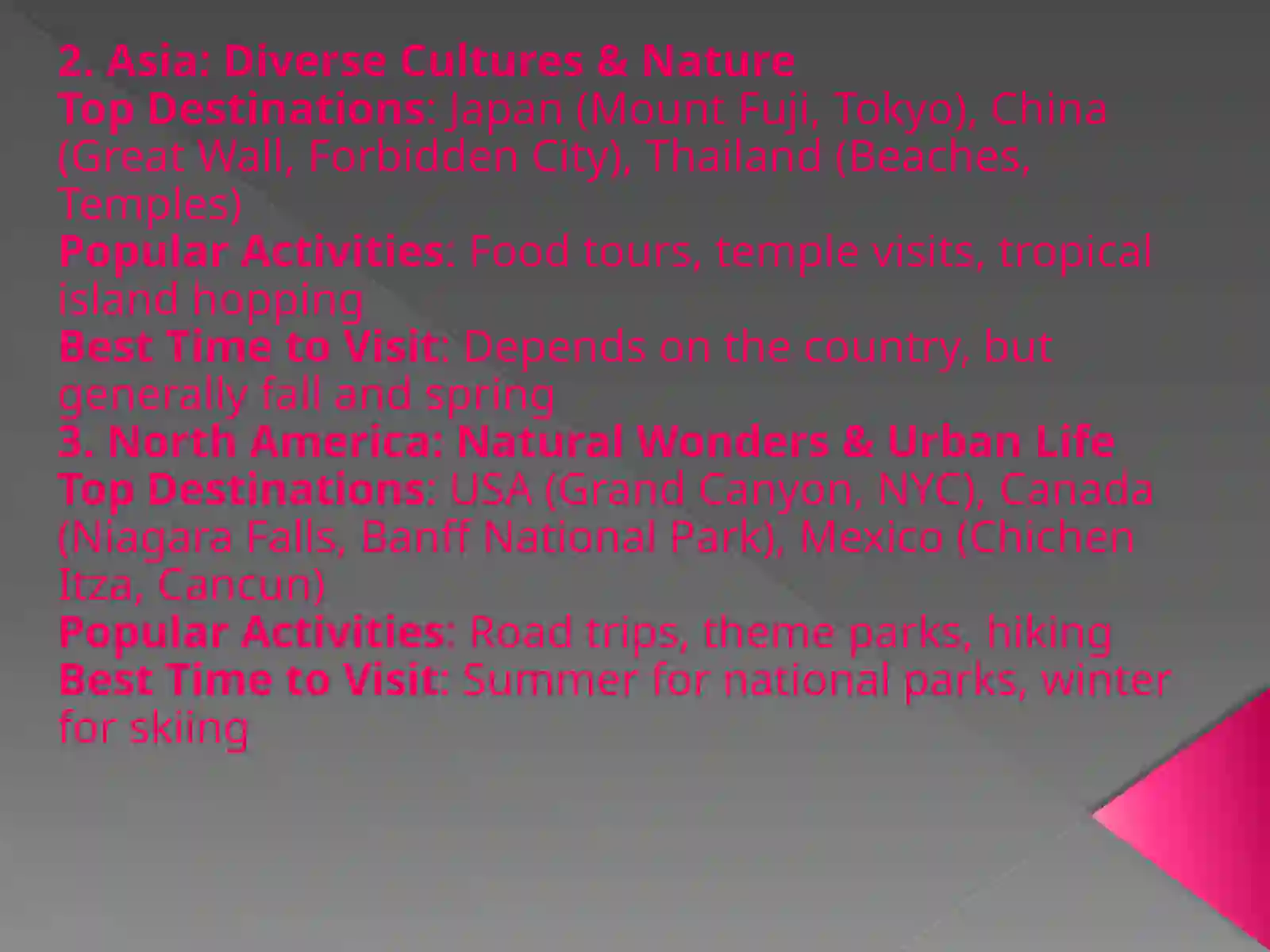 Tourism around the World 2