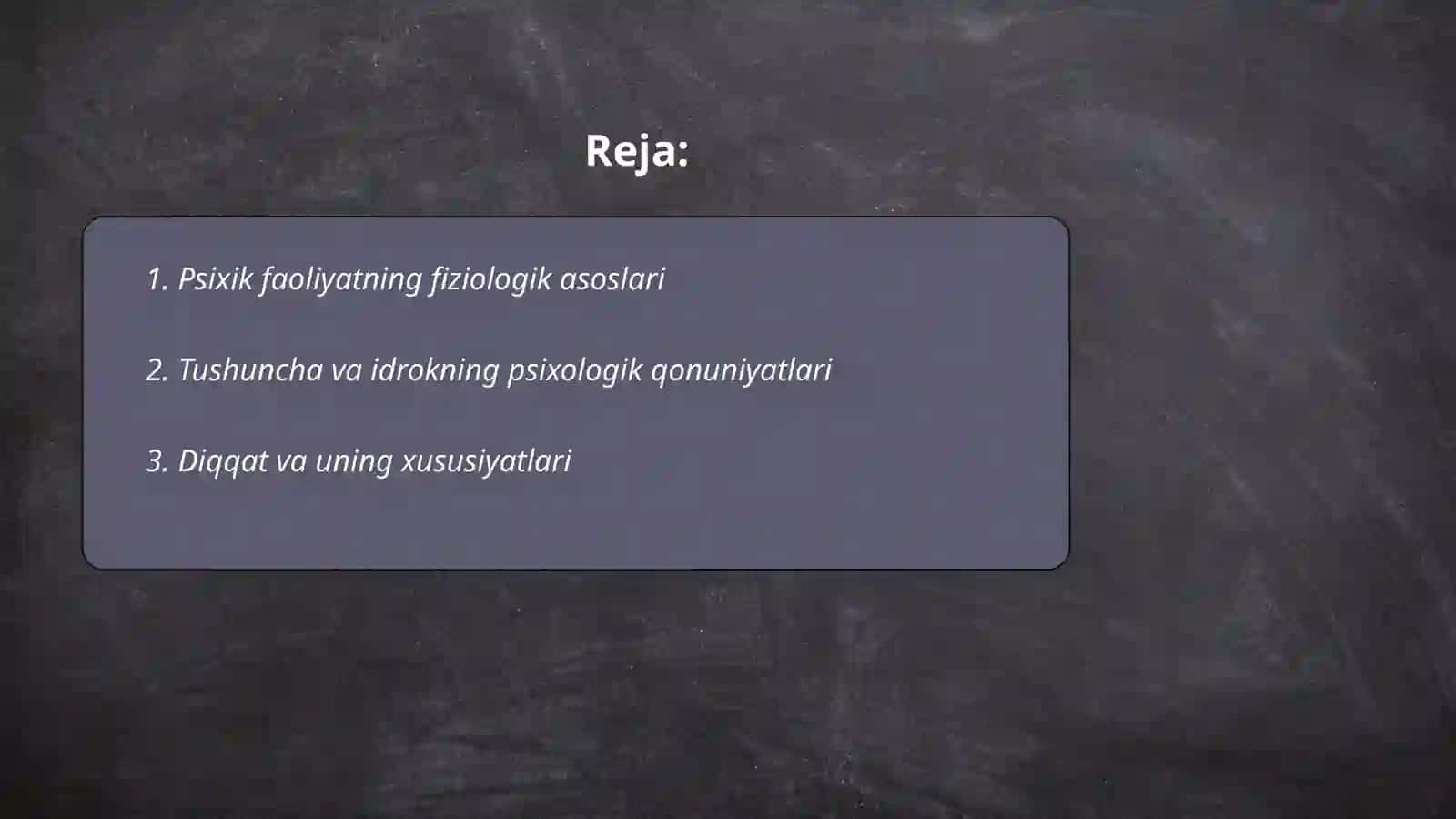 Psixik faoliyatning umumiy qonuniyatlar 2