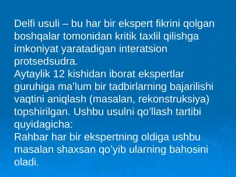 Delfi usuli 2