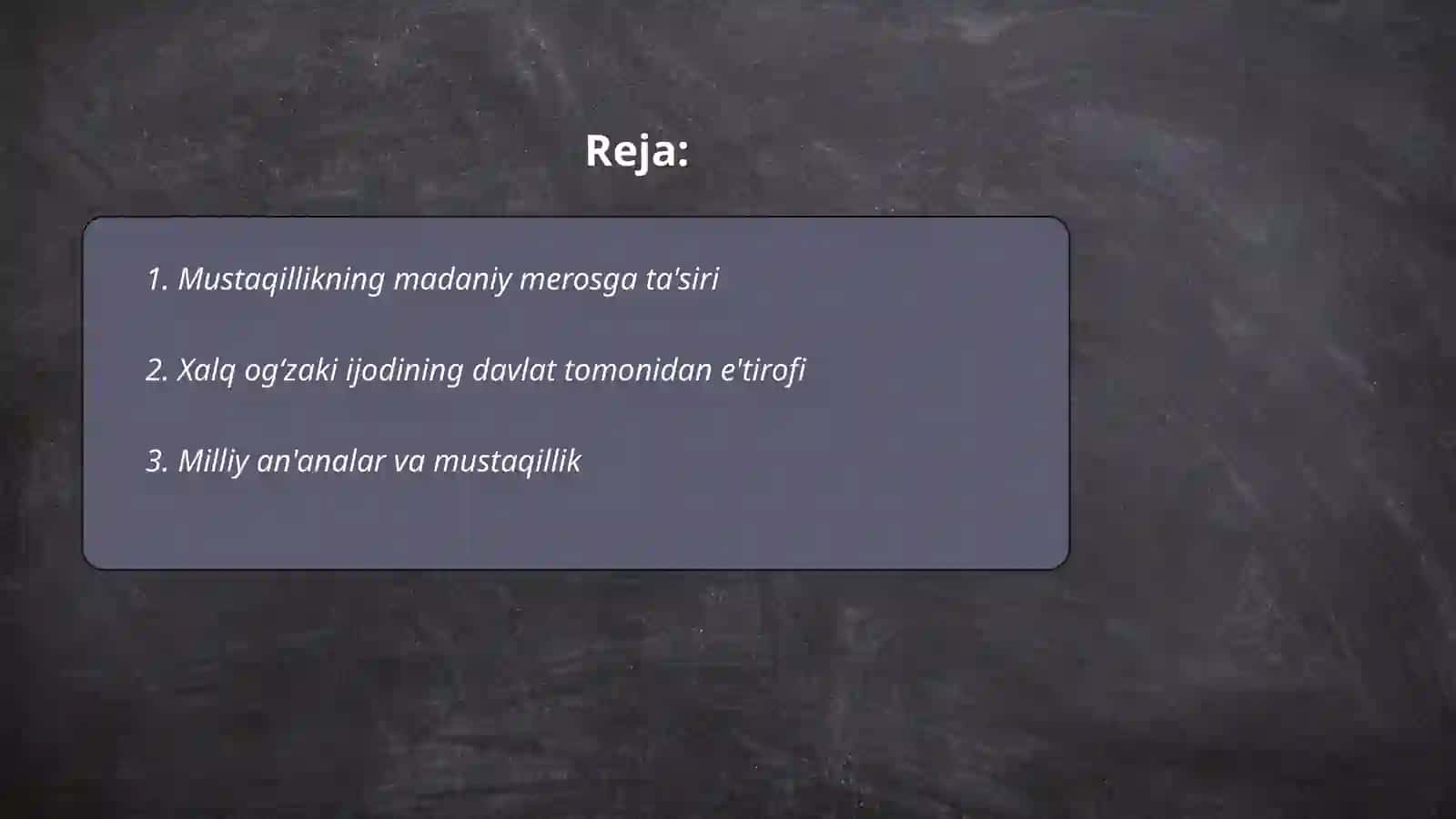 Mustaqillik sharofatida xalq ogʻzaki ijodining davlat maqomiga erishuvi 2