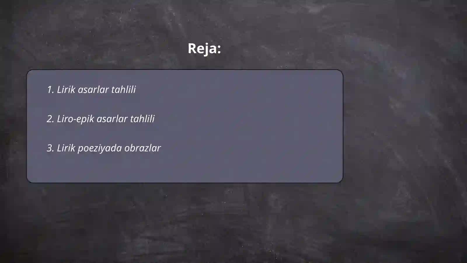 Lirik va liro-epik turdagi asarlar tahlili 2