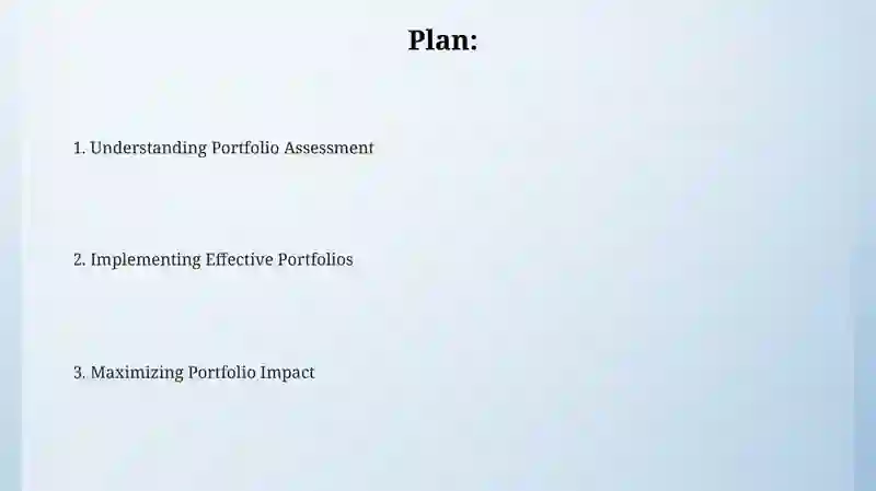 Portfolio assessment 2