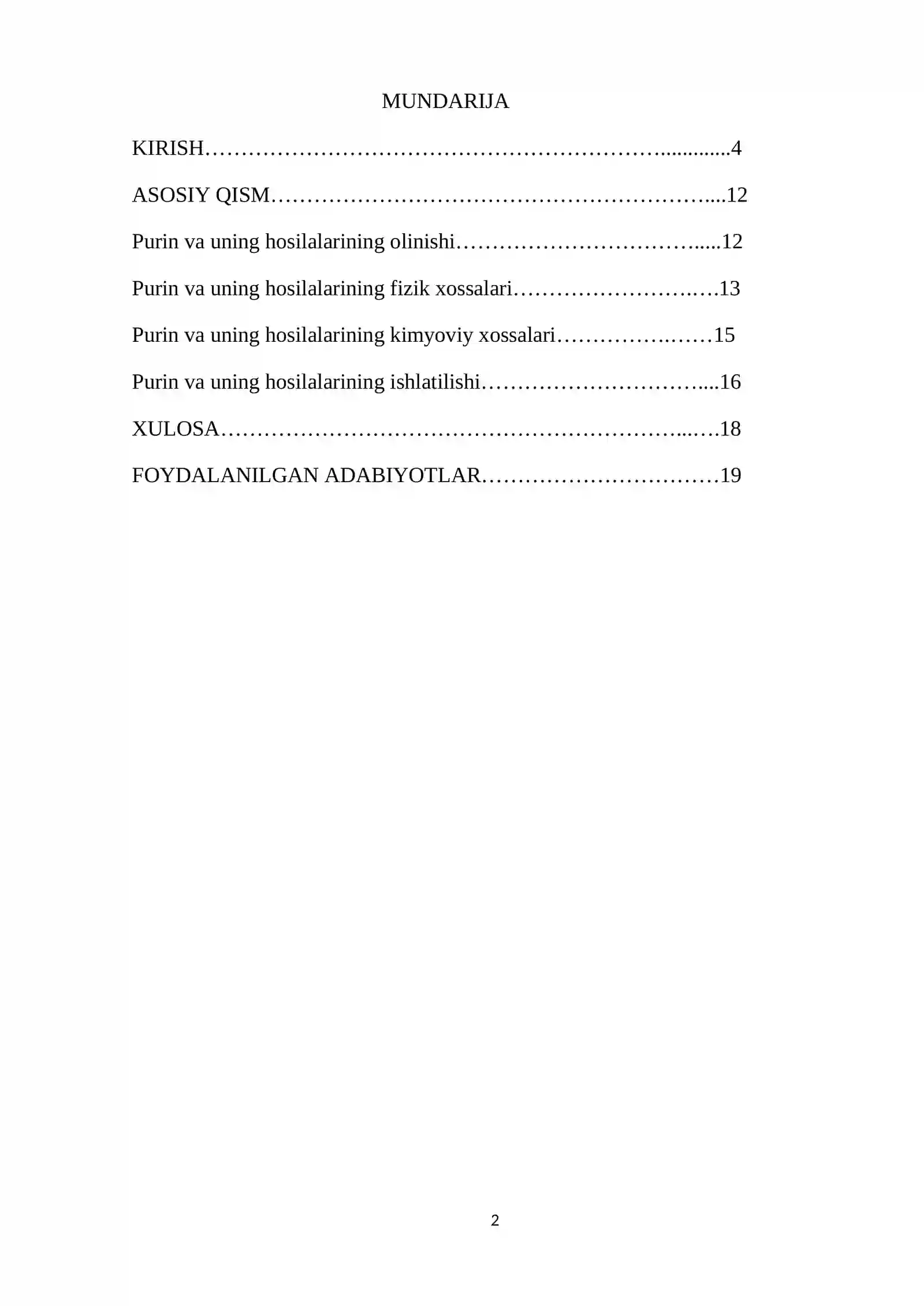Purin va uning hosilalari 2
