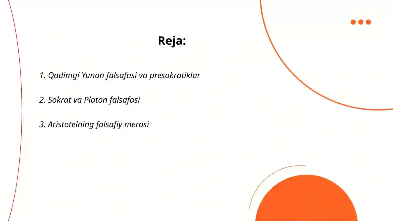 Qadimgi Yunon falsafasi va presokratiklar 2