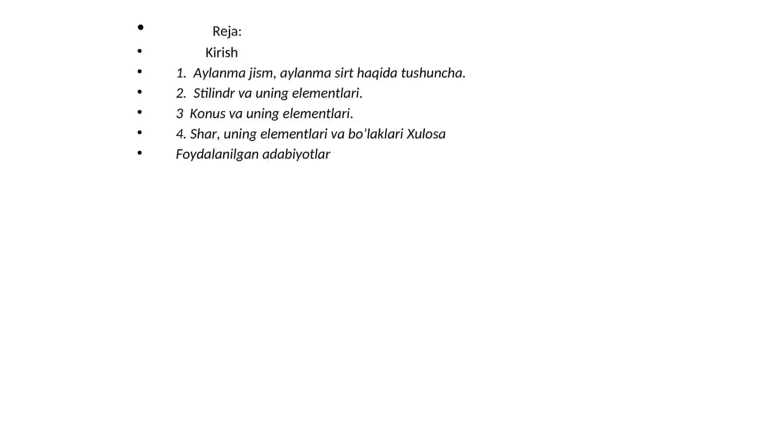 Aylanma jismlar 2
