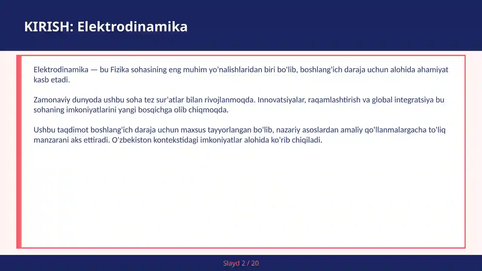 Elektrodinamika 2
