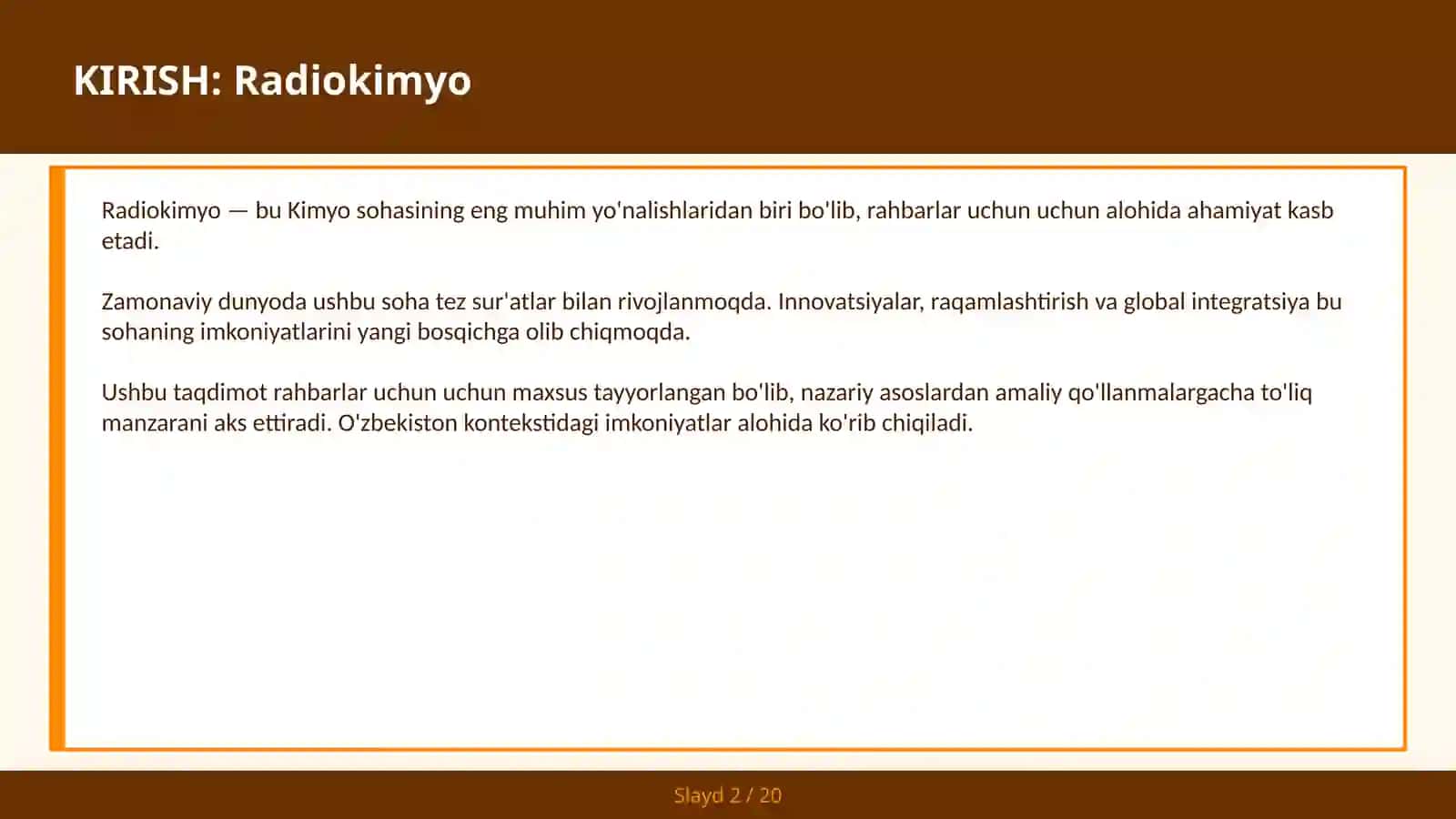 Radiokimyo 2
