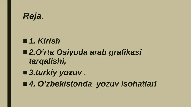 Arab yozuvi grafikasinig o’rta Osiyoga kirib kelish tarixi 2