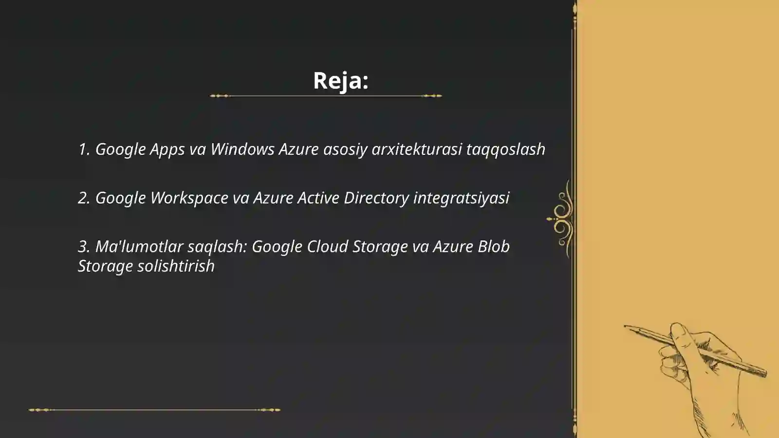 Google Apps Windows Azure asosiy platformalari 2