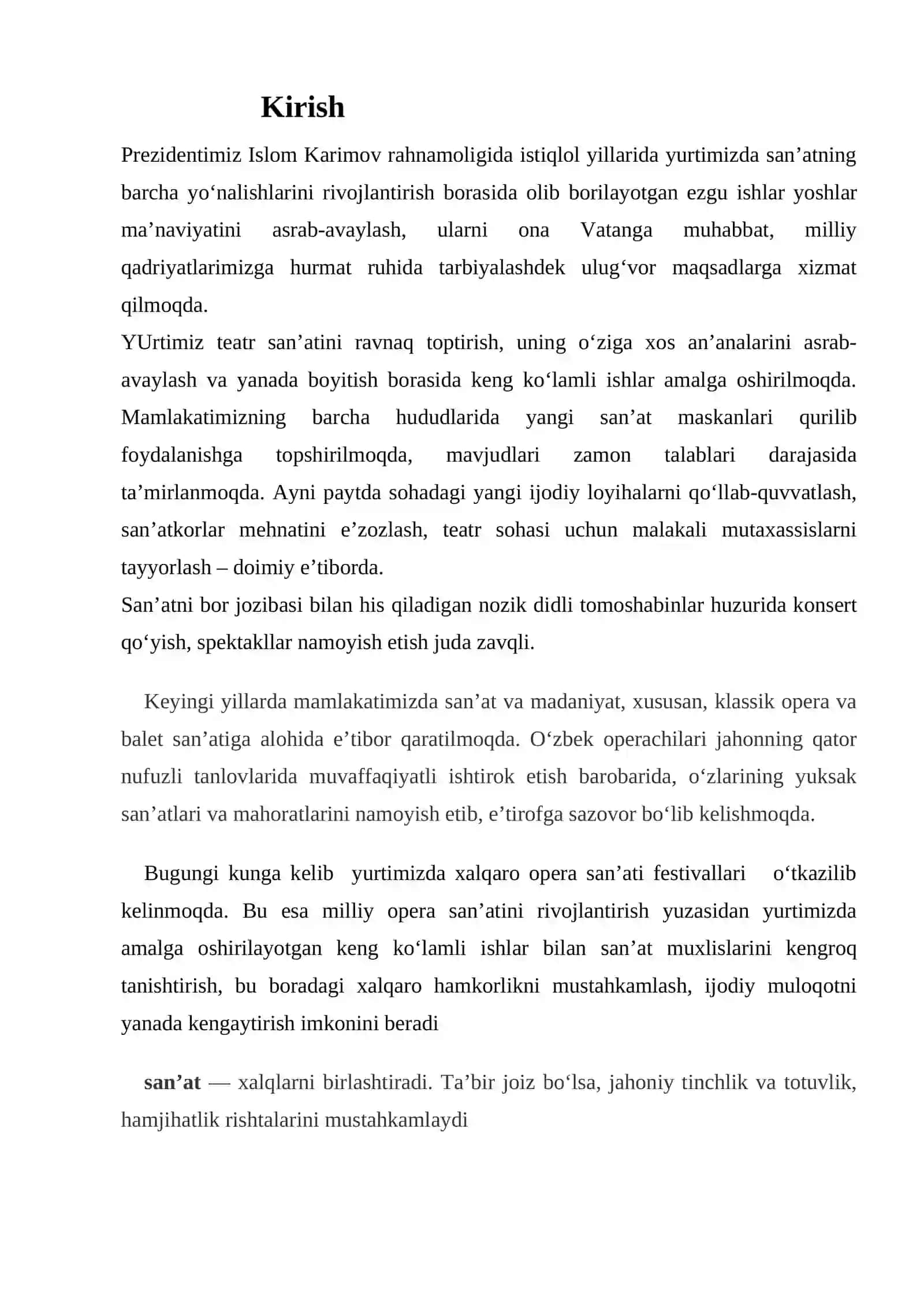 Opera janrining vujudga kelishi va rivojlanishining tarixiy shart shart-sharoitlari 2