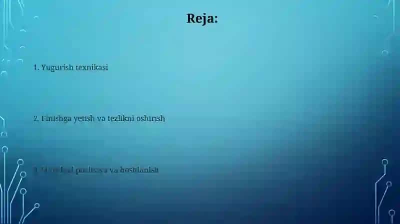 100metrga yugurish texnikasi va usullari 2