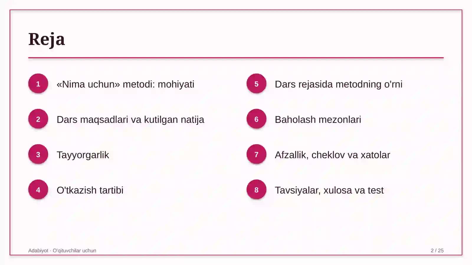 adabiyot darslarida nima uchun metodidan foydalanish 5085 2
