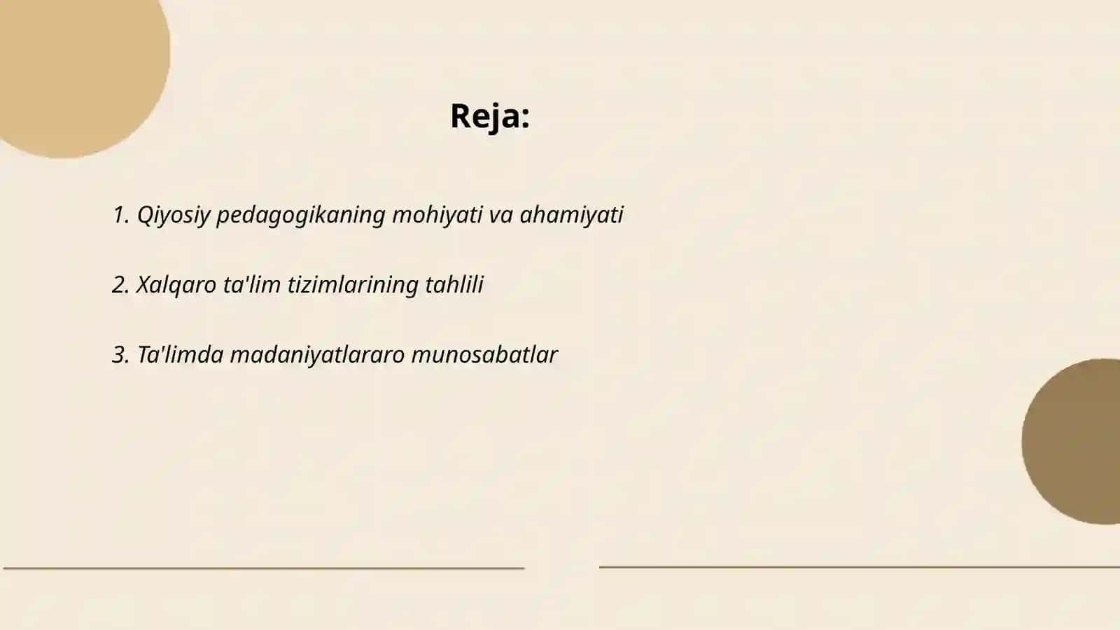 Qiyosiy pedagogikaning xalqaro vazifalari 2