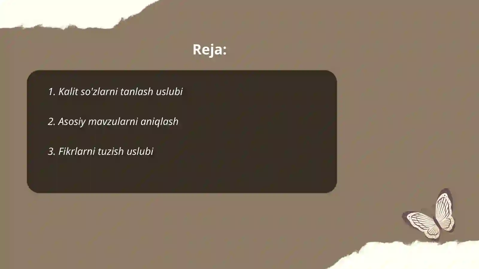 Keys-stadi uslubi 2