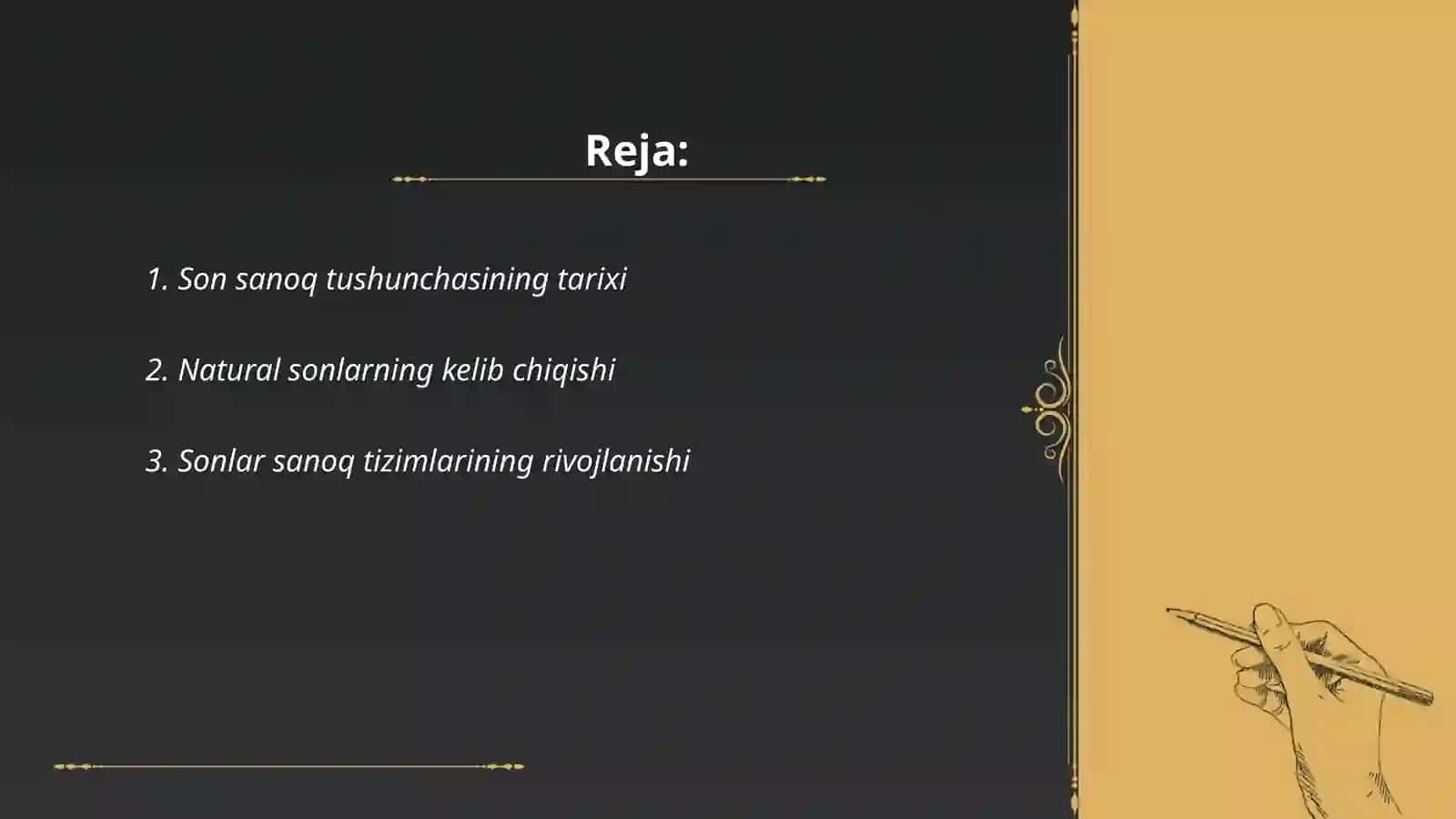 Son sanoq tushunchasi natural son sanoq va nol tushunchalarining yuzaga kelishi tarixi 2