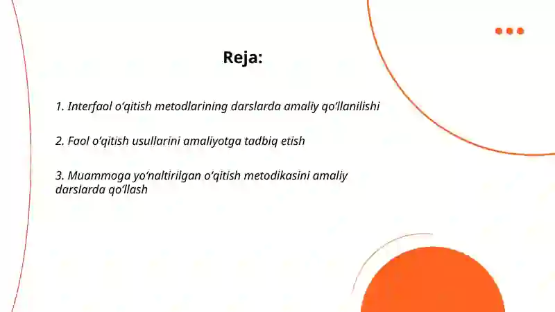 Interfaol oʻqitish metodlari 2