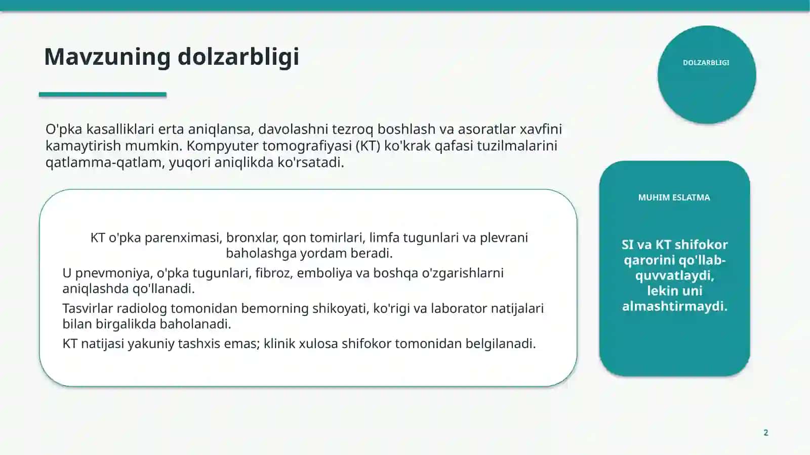 TIBBIY TASVIR 2
