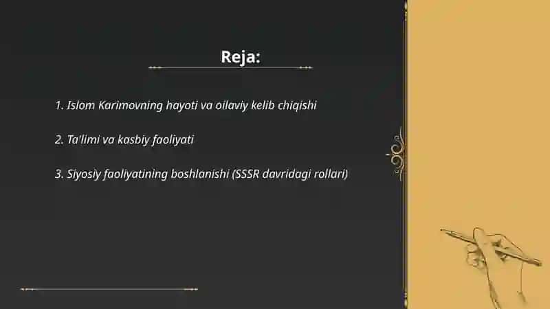 Islom Karimovning hayoti va oilaviy kelib chiqishi 2