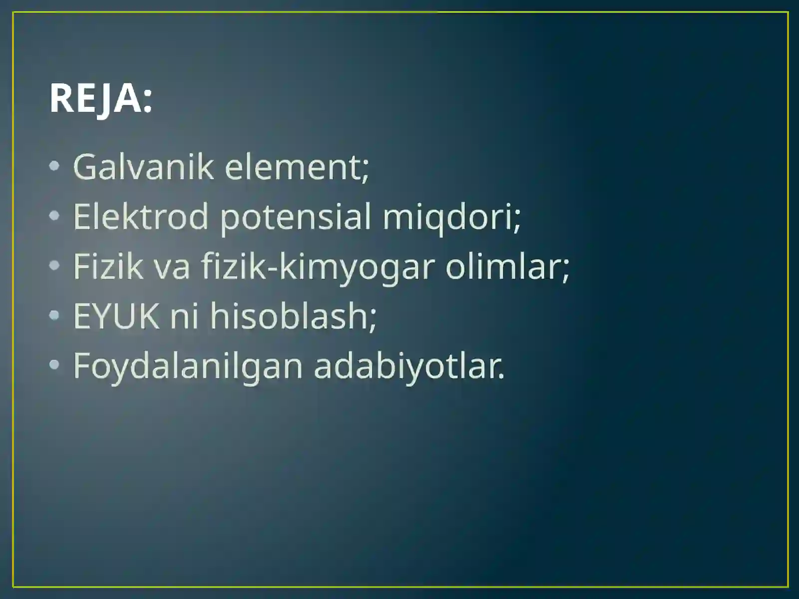 Galvanik elementlar 2