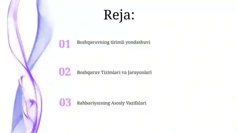 Boshqaruv (menejment)ning mohiyati va tizimi 2