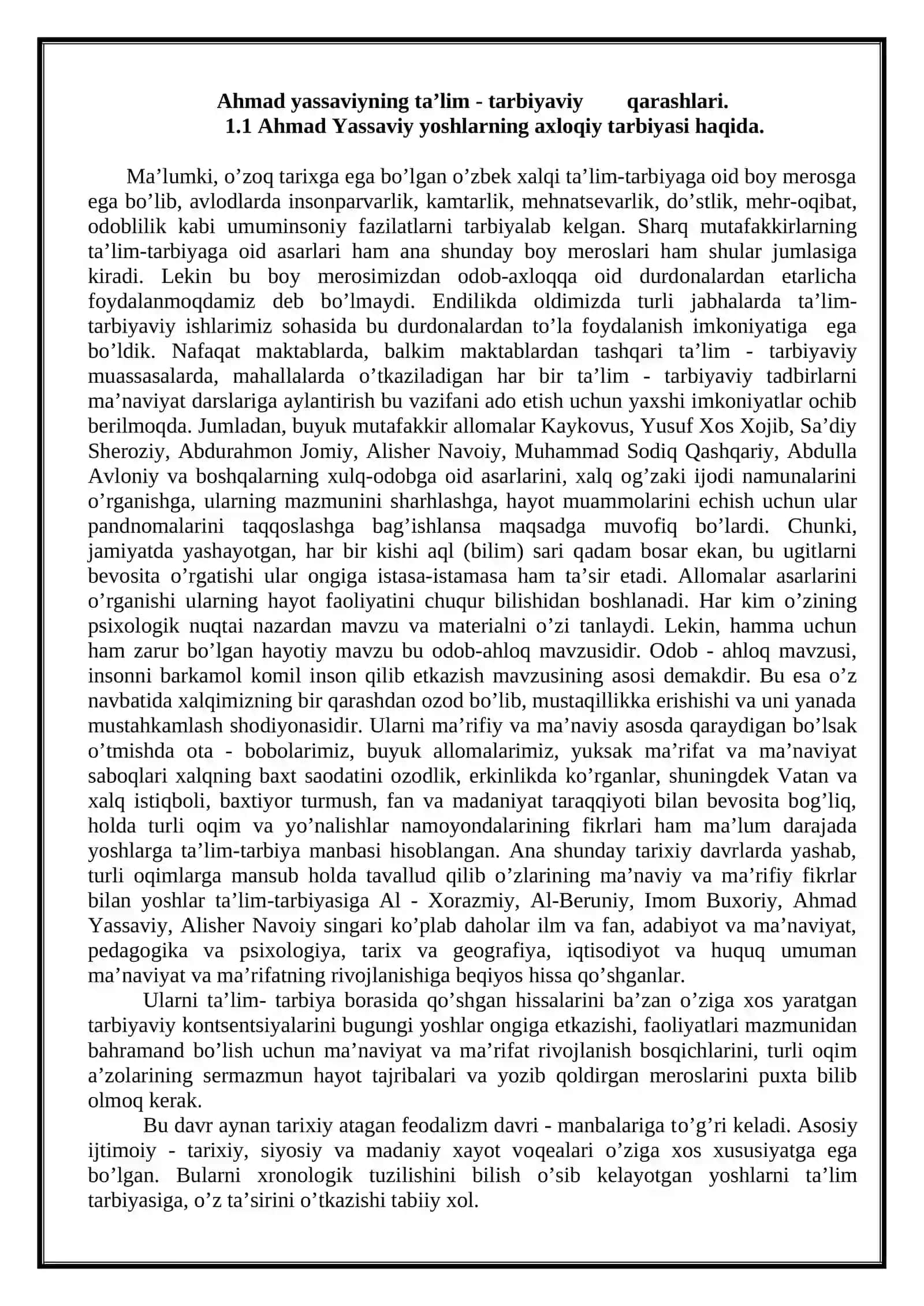 AHMAD YASSAVIYNING PEDAGOGIK G’OYALARI 2