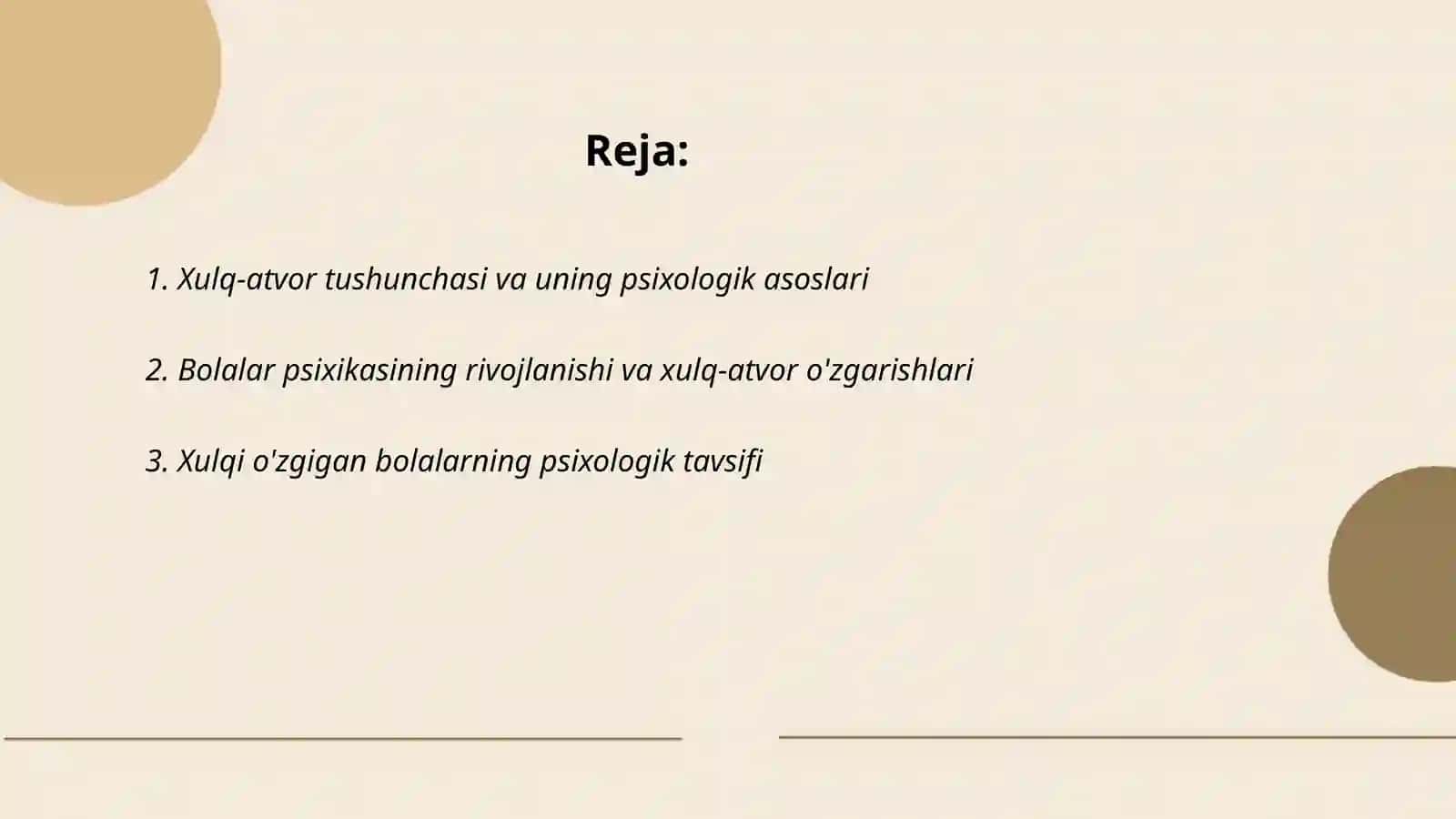 Xulqi og'ishgan bolalar psixologiyasi 2