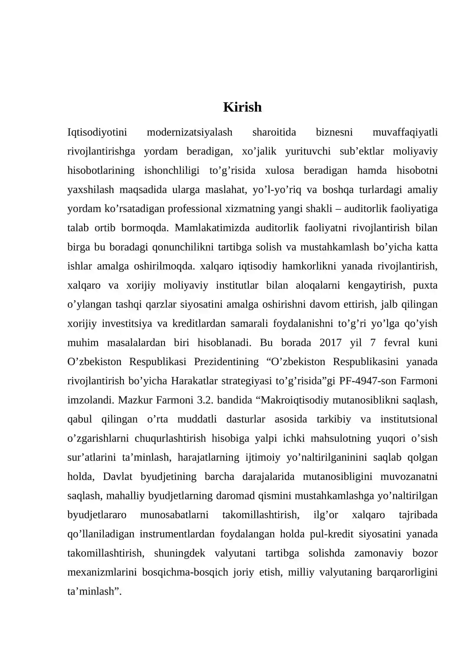 Auditorlik tanlash uslubi 2