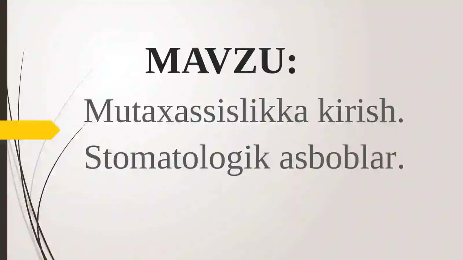 Preklinik restavratsion stomatologiya 2